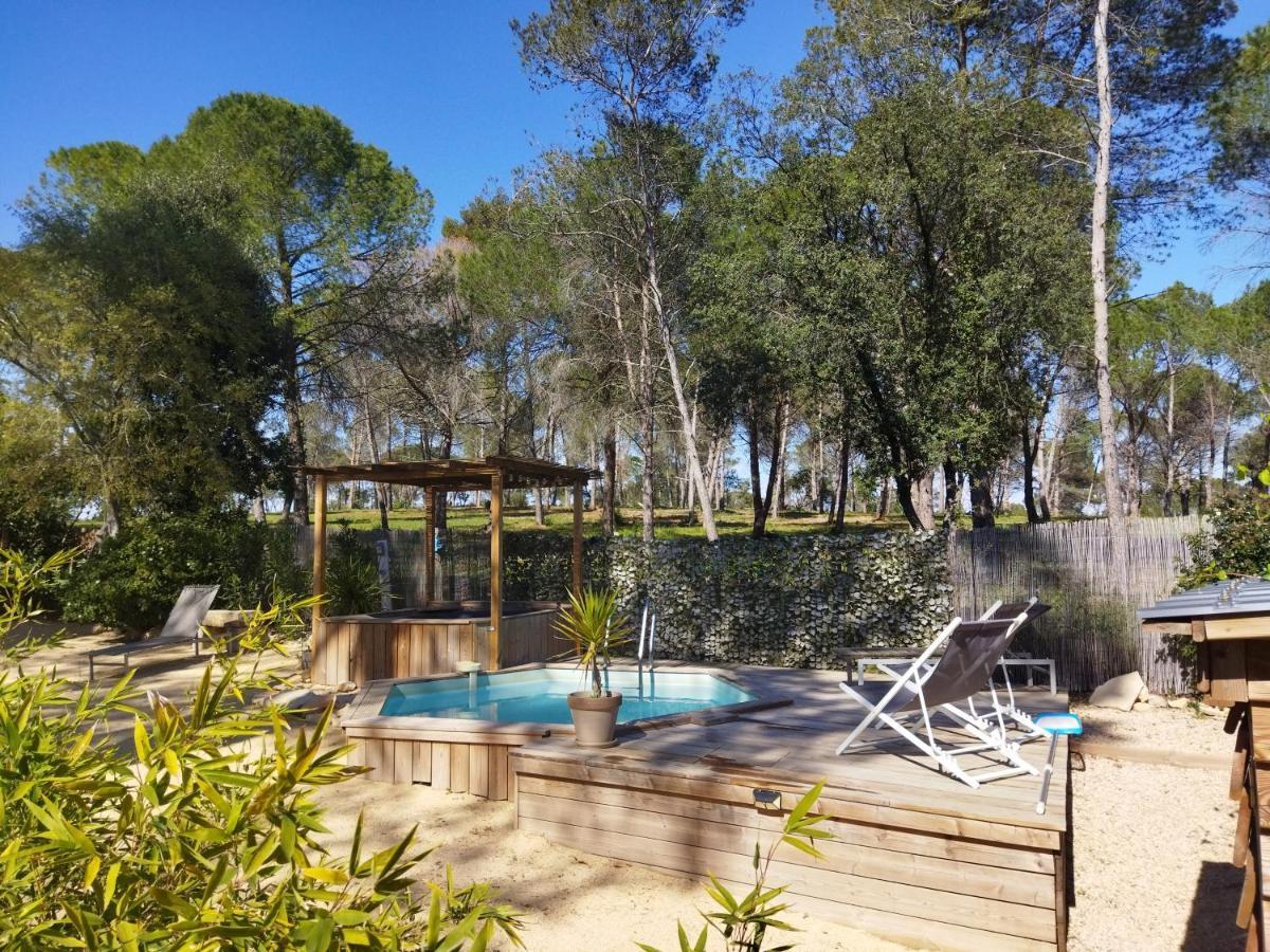 Maison 5 Personnes En Garrigue - Piscine-Spa Prive Langlade Dış mekan fotoğraf