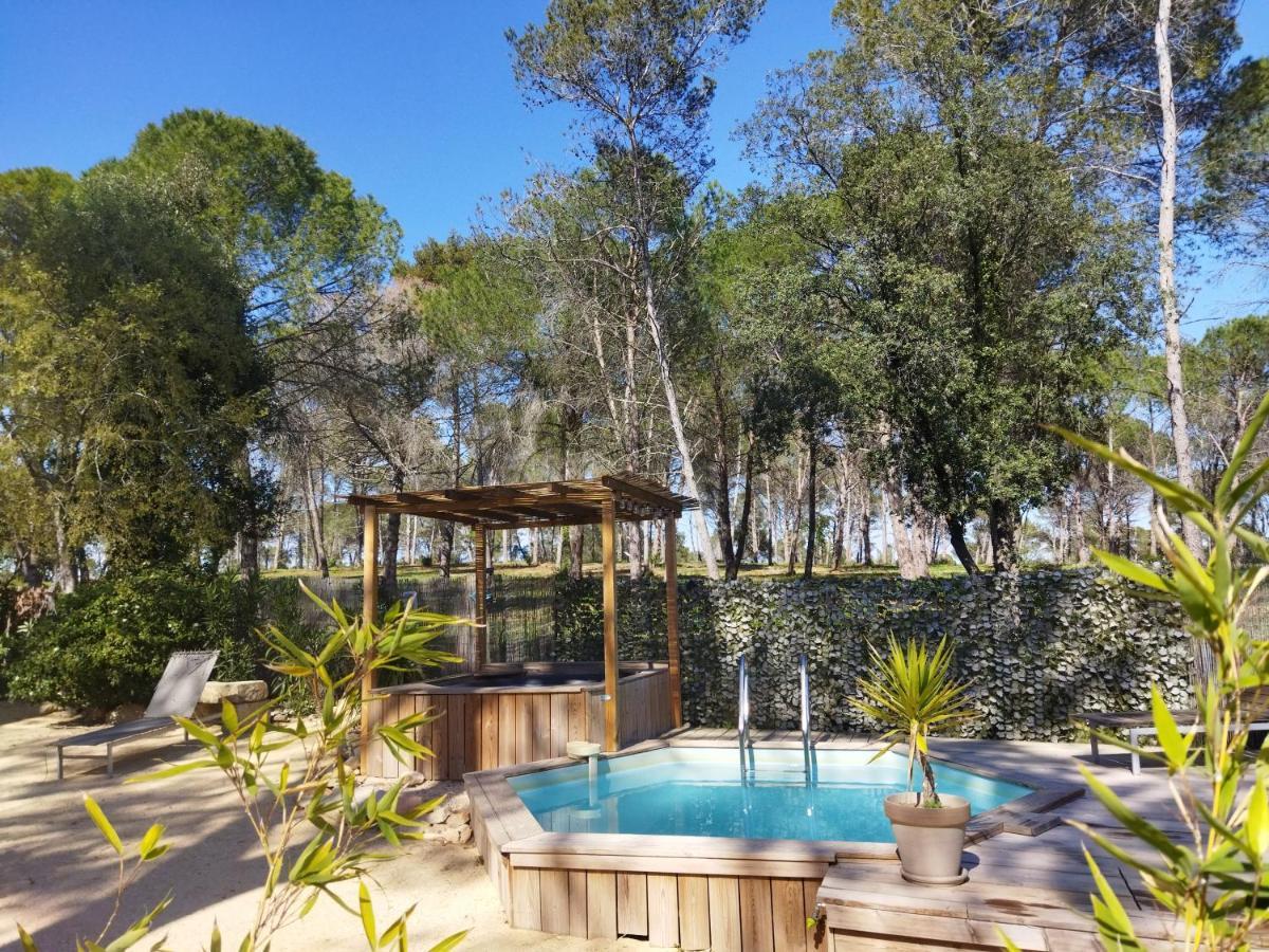 Maison 5 Personnes En Garrigue - Piscine-Spa Prive Langlade Dış mekan fotoğraf